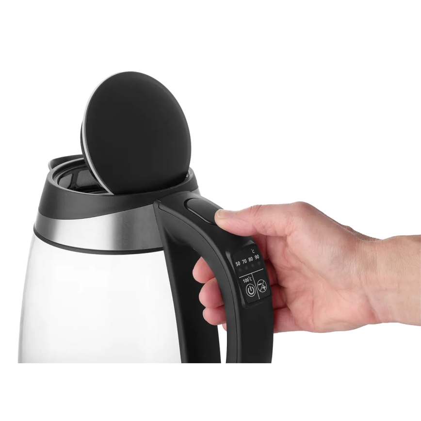 Concept RK4120 - Czajnik elektryczny z regulacją temperatury 1,7 l 2200 W/230 V, stal nierdzewna