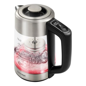 Concept RK4190 - Czajnik elektryczny z regulacją temperatury i filtrem 1,7 l 2200W/230V ze stali nierdzewnej