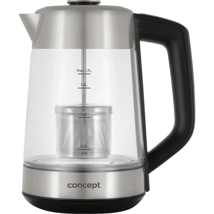 Concept RK4190 - Czajnik elektryczny z regulacją temperatury i filtrem 1,7 l 2200W/230V ze stali nierdzewnej