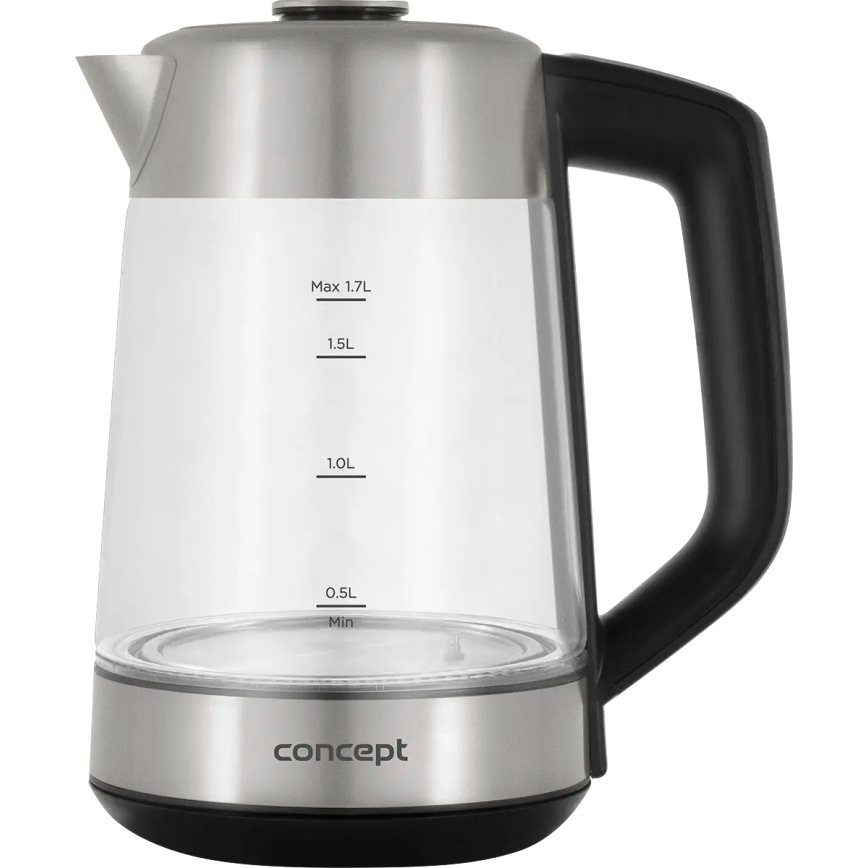 Concept RK4190 - Czajnik elektryczny z regulacją temperatury i filtrem 1,7 l 2200W/230V ze stali nierdzewnej