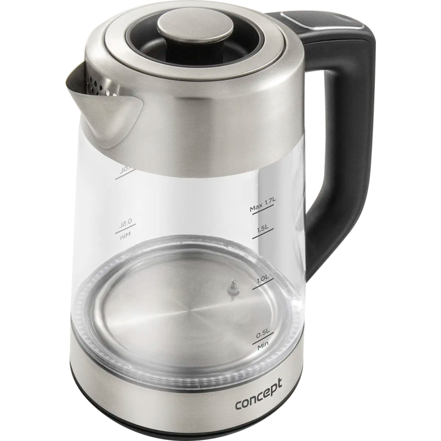 Concept RK4190 - Czajnik elektryczny z regulacją temperatury i filtrem 1,7 l 2200W/230V ze stali nierdzewnej