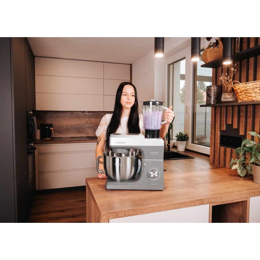Concept RM6000 - Planetarny robot kuchenny DOUGH EXPERT 1900W/230V antracyt/stal nierdzewna