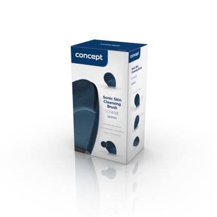 Concept SK9100 - Szczoteczka oczyszczająca do twarzy SONIVIBE 2W/5V 250 mAh IPX7 niebieska