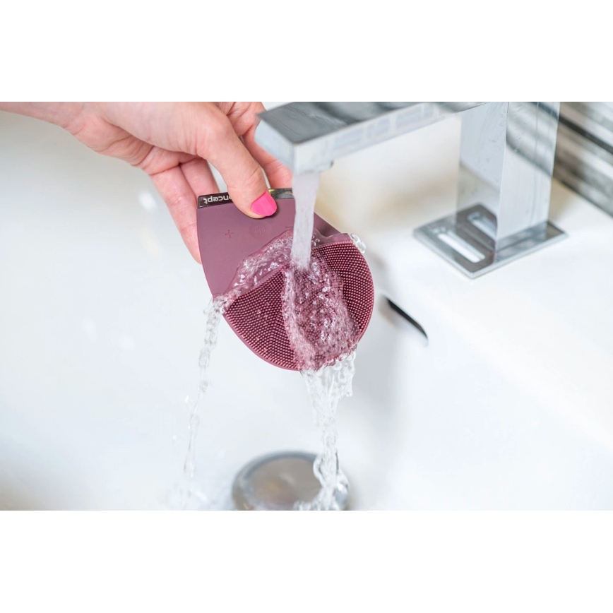 Concept SK9101 - Szczoteczka oczyszczająca do twarzy SONIVIBE 2W/5V 250 mAh IPX7 czerwona