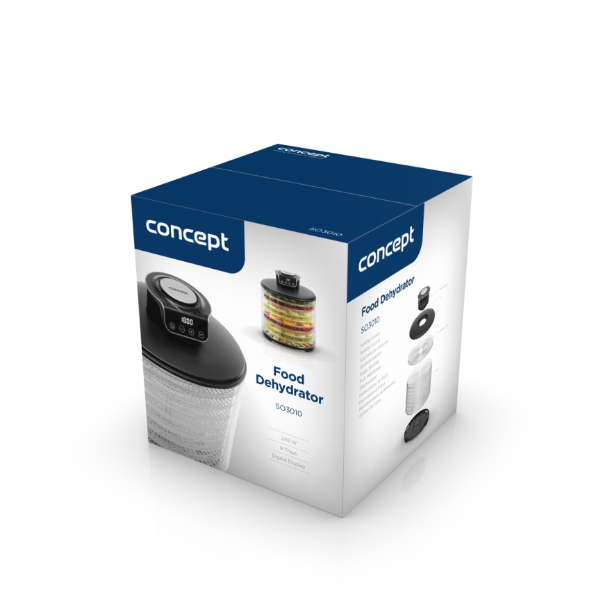 Concept SO3010 - Suszarka do żywności 245W/230V czarny