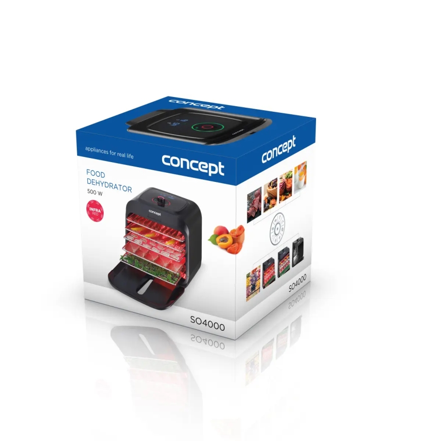 Concept SO4000 - Suszarka do żywności 500W/230V, czarna