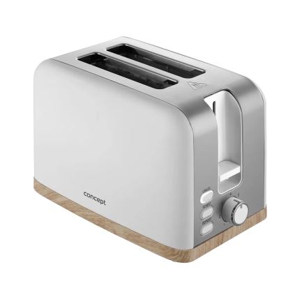 Concept TE2015 - Toster z dwoma otworami 930W/230V biały