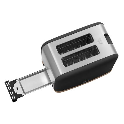 Concept TE2016 - Toster na 2 kromki z rusztem do podgrzewania 930W/230V czarny