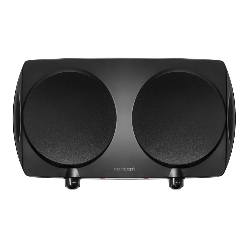 Concept VE3060 - Kuchenka dwupalnikowa 2500W/230V czarna
