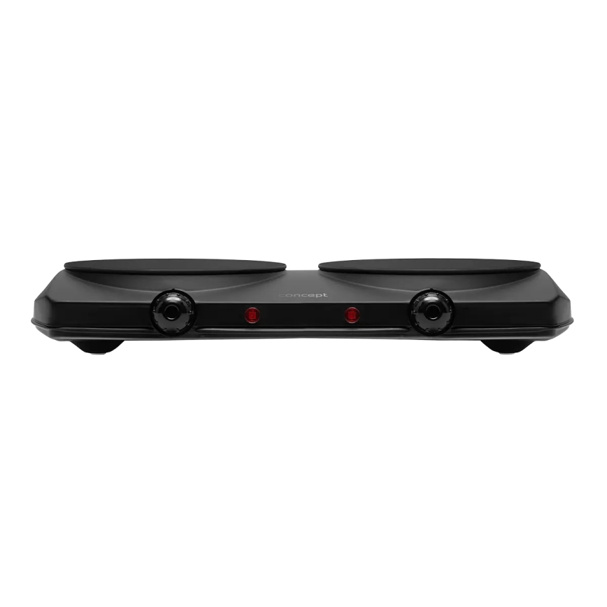 Concept VE3060 - Kuchenka dwupalnikowa 2500W/230V czarna