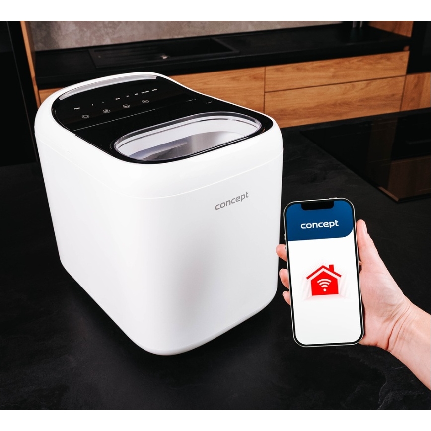 Concept VL1520 - Wytwornica lodu 150W/230V Wi-Fi biała
