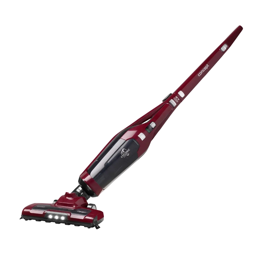 Concept VP4136 - Bezprzewodowy odkurzacz pionowy 2 w 1 100 W/22,2 V 2200 mAh czerwony