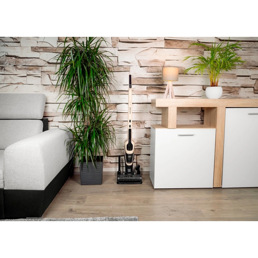 Concept VP4220 - Bezprzewodowy odkurzacz pionowy 3 w 1 AQUAGLIDE 160W/28,8V 2200 mAh beżowy
