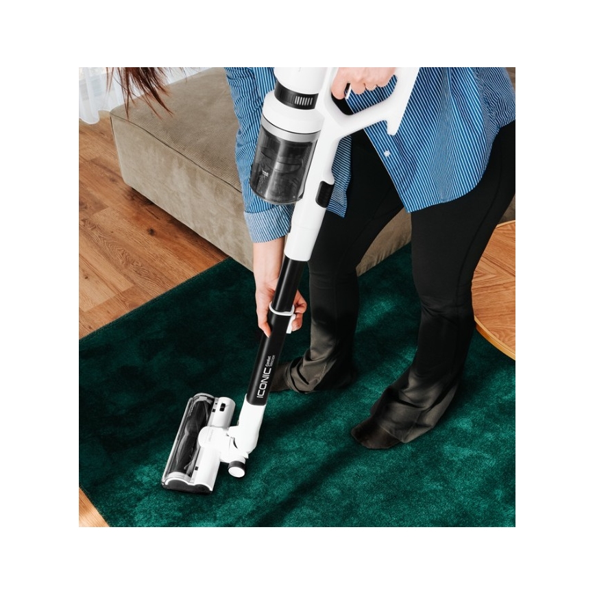 Concept VP6125 - Odkurzacz pionowy i ręczny 2 w 1 ICONIC Comfort Telescope 400W/29,6V 2000 mAh biały