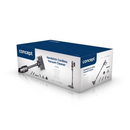 Concept VP6150 - Odkurzacz pionowy 3w1 ULTIMATE UV POWER 500W/29,6V 2200 mAh czarny