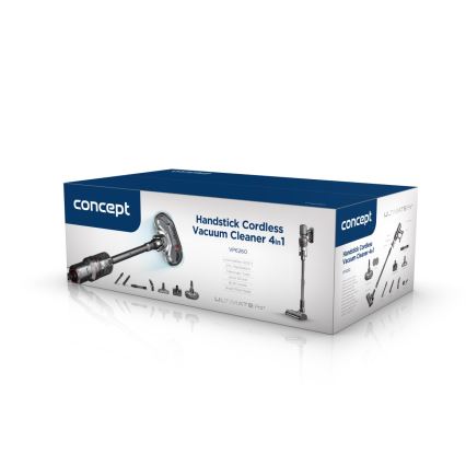 Concept VP6260 - Odkurzacz pionowy 4 w 1 ULTIMATE PRO+ 500W/29,6V 2200 mAh czarny