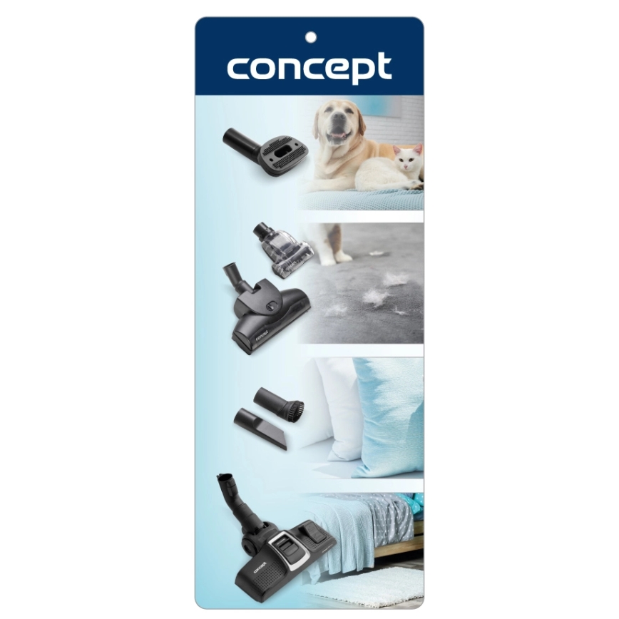 Concept VP8291 - Odkurzacz workowy PERFECT CLEAN PET EXPERT 700W/230V biały