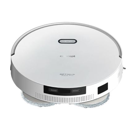 Concept VR4050 - Inteligentny robot odkurzający z mopem 2 w 1 OPTIMUS AQUA PRO LASER 3D 600W/230V 5200 mAh Wi-Fi biały