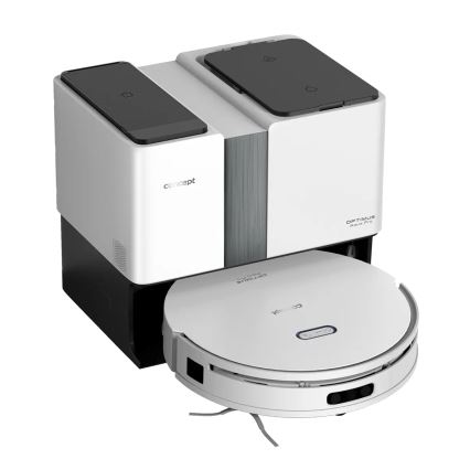 Concept VR4050 - Inteligentny robot odkurzający z mopem 2 w 1 OPTIMUS AQUA PRO LASER 3D 600W/230V 5200 mAh Wi-Fi biały