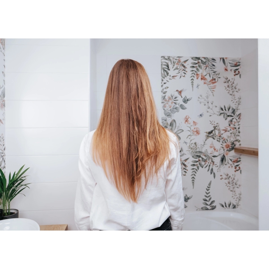 Concept VZ2110 - Prostownica do włosów GLAM STYLE 48W/230V biała/różowe złoto