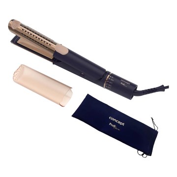 Concept VZ8100 - Prostownica do włosów PROFI CARE 60W/230V niebieska/złota