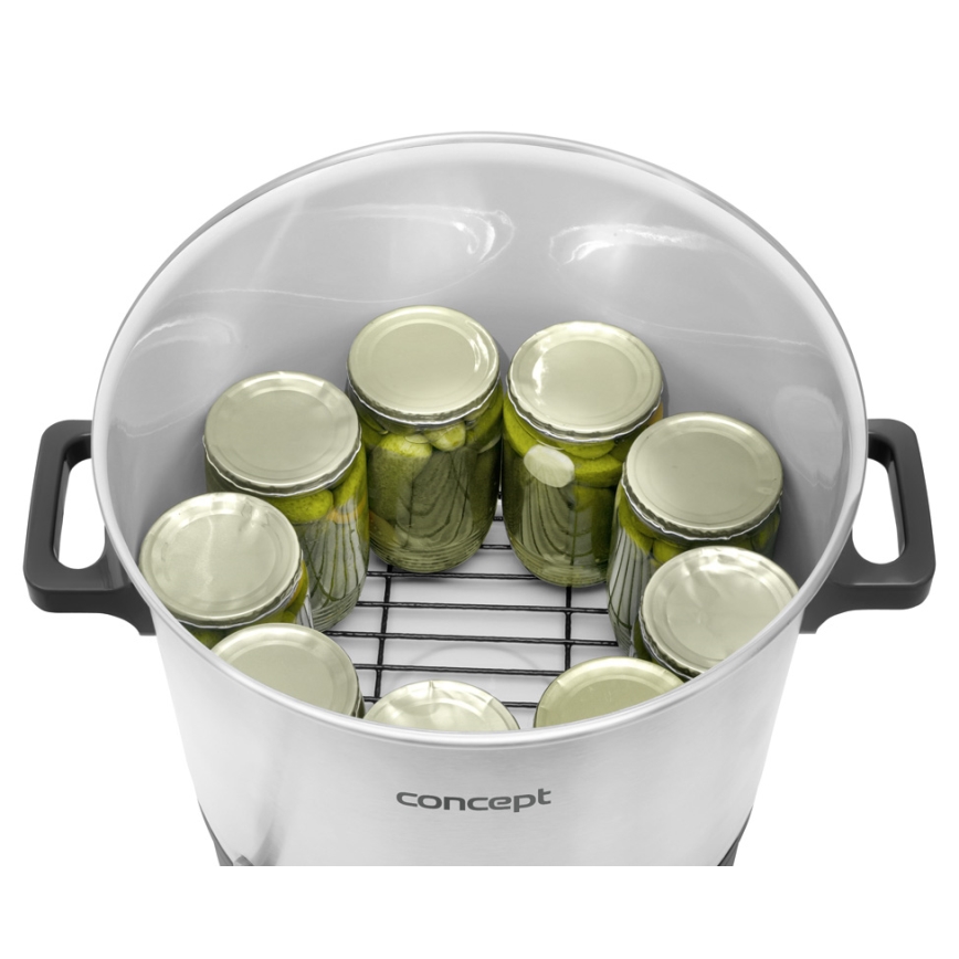 Concept ZH0030 - Garnek do wekowania 27 l 2000W/230V biały/czarny