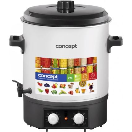 Concept ZH0030 - Garnek do wekowania 27 l 2000W/230V stal nierdzewna/czarny