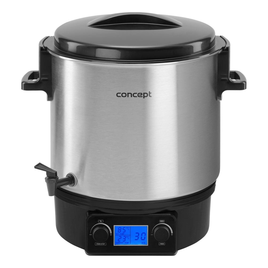 Concept ZH0040 - Garnek do wekowania 27 l 2000W/230V stal nierdzewna/czarny