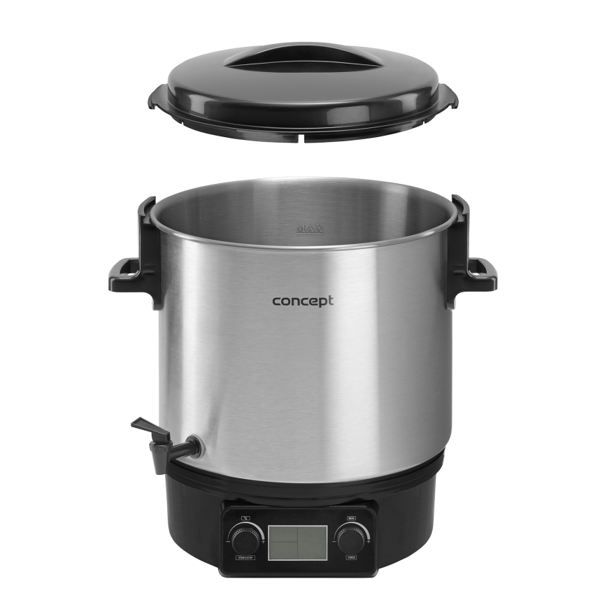 Concept ZH0040 - Garnek do wekowania 27 l 2000W/230V stal nierdzewna/czarny