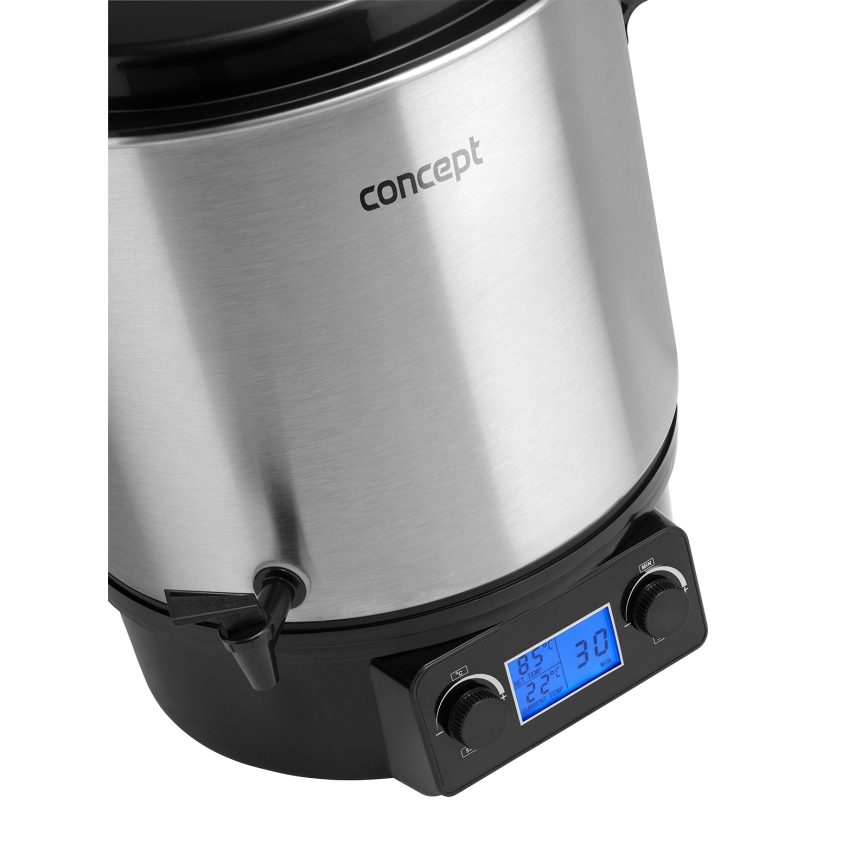 Concept ZH0040 - Garnek do wekowania 27 l 2000W/230V stal nierdzewna/czarny
