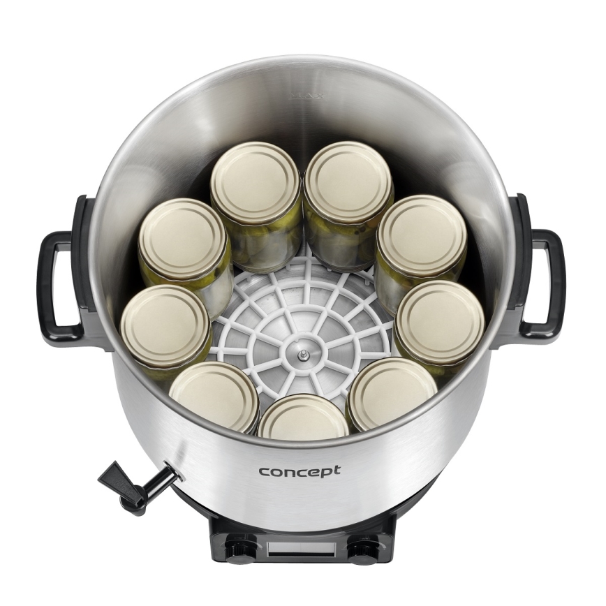 Concept ZH0040 - Garnek do wekowania 27 l 2000W/230V stal nierdzewna/czarny