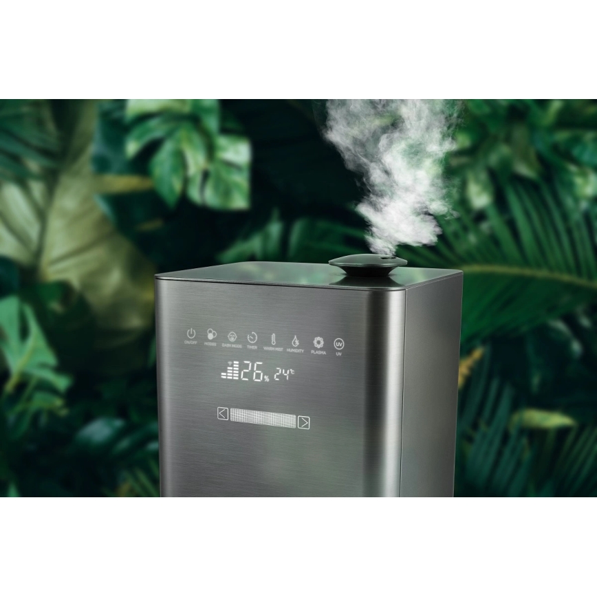 Concept ZV2021-  Nawilżacz powietrza z dyfuzorem zapachowym PERFECT AIR SMART 4,6 l 110W/230V Wi‑Fi antracyt + pilot zdalnego sterowania