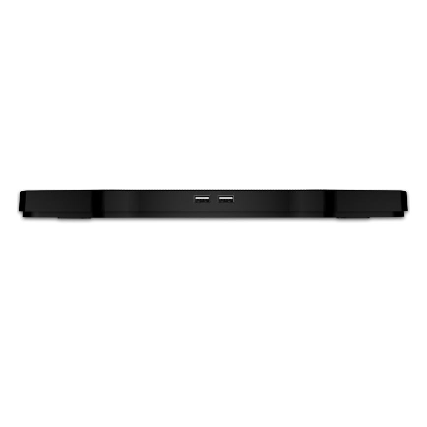 CONNECT IT CCP-2200-RD - Podkładka chłodząca do laptopa 4x went. 2xUSB czarna/czerwona