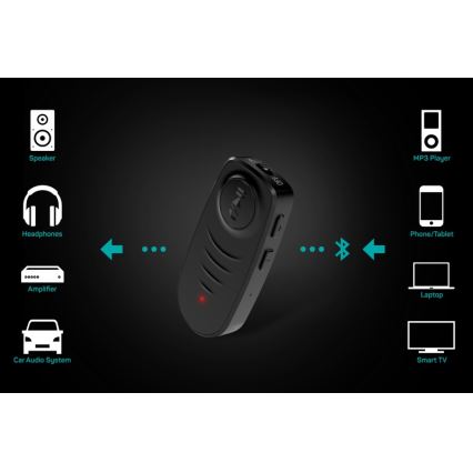 CONNECT IT CFF-4050-BK - Bluetooth audio odbiornik AUX 110 mAh