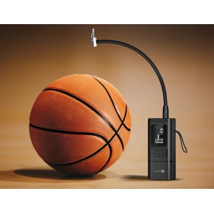 CONNECT IT CFF-4500-BK - Cyfrowy kieszonkowy kompresor AirFlow 80W/6000 mAh czarny