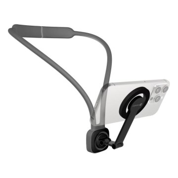 CONNECT IT CFF-6020-GY - Elastyczny magnetyczny uchwyt na szyję do telefonu MagSafe