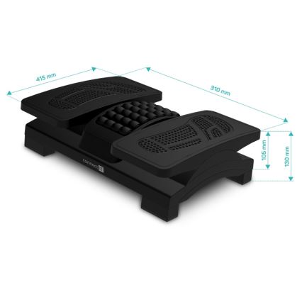 CONNECT IT CFH-4105-BK - Regulowany podnóżek, czarny