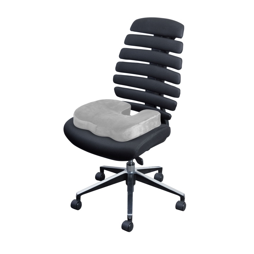 CONNECT IT CFH-5290-GY - Poduszka na krzesło ergonomiczne szara