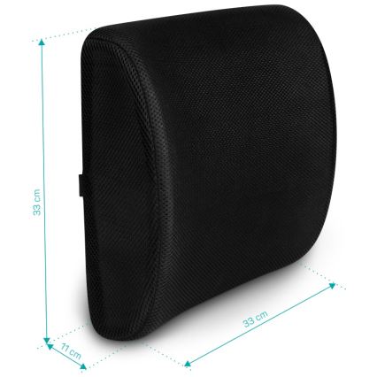 CONNECT IT CFH-5300-BK - Podparcie lędźwiowe fotela czarne