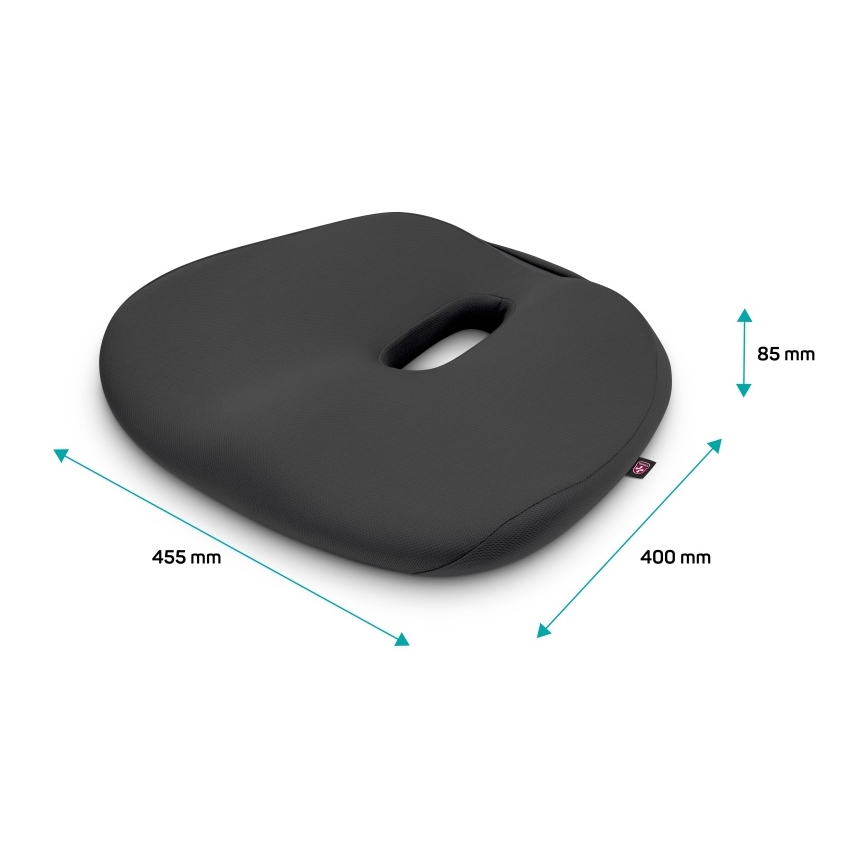 CONNECT IT CFH-5501-GY - Poduszka na krzesło ergonomiczne antracyt