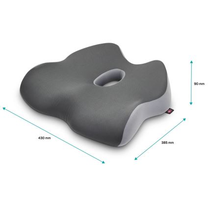 CONNECT IT CFH-5901-GY - Poduszka na krzesło ergonomiczne szara