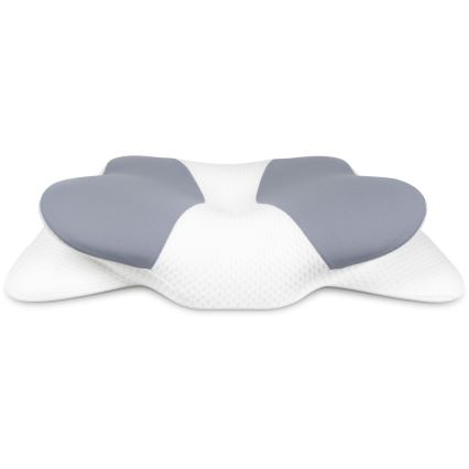 CONNECT IT CFH-6032-WH - Poduszka anatomiczna Gemini biała/szara