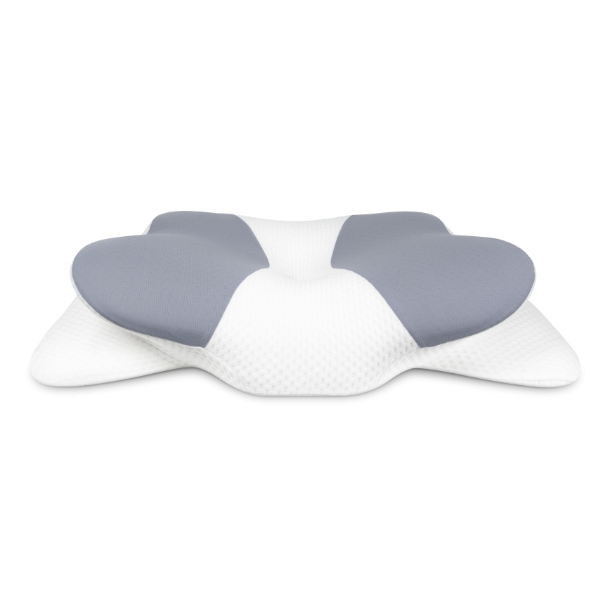 CONNECT IT CFH-6032-WH - Poduszka anatomiczna Gemini biały/szary