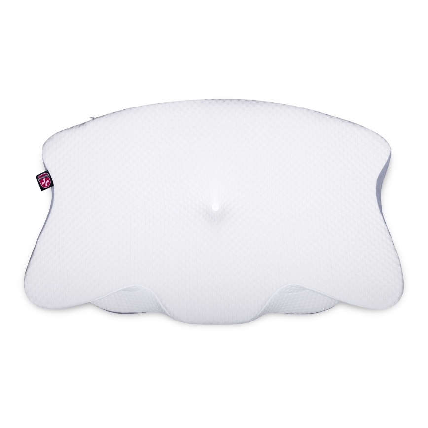 CONNECT IT CFH-6032-WH - Poduszka anatomiczna Gemini biały/szary