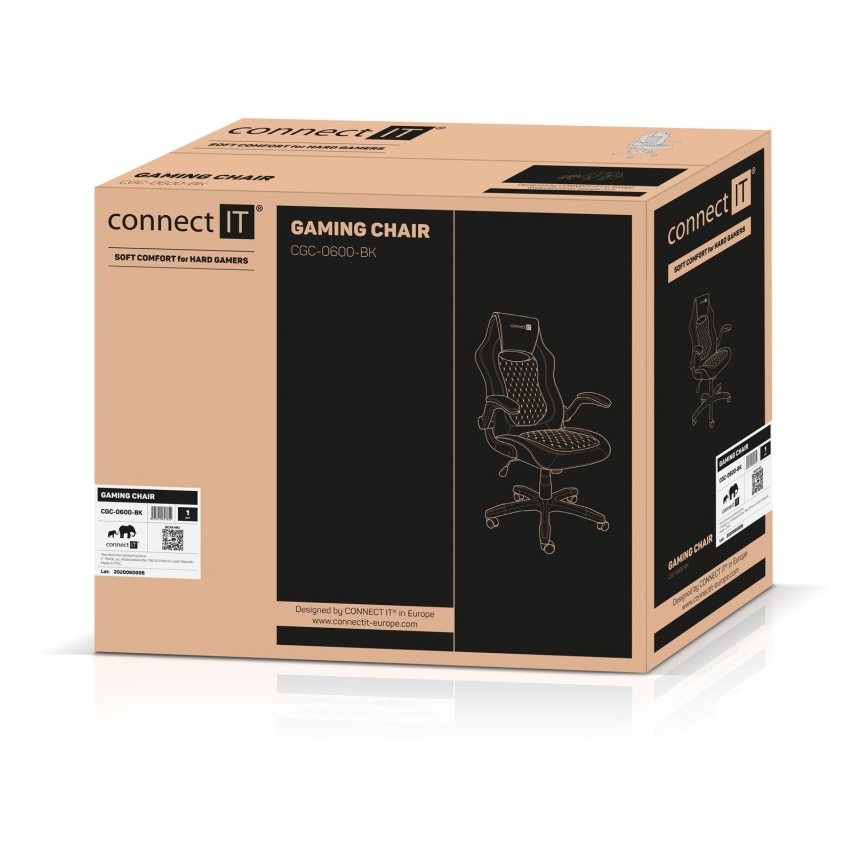CONNECT IT CGC-0600-BK - Fotel gamingowy Matrix Pro czarny
