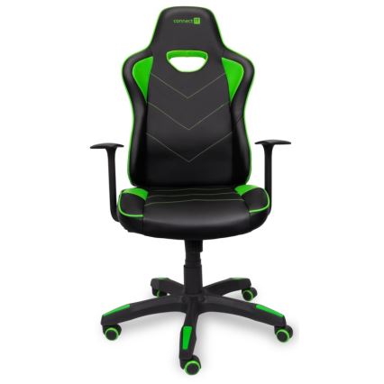 CONNECT IT CGC-0700-GR - Fotel gamingowy LeMans Pro czarno-zielony