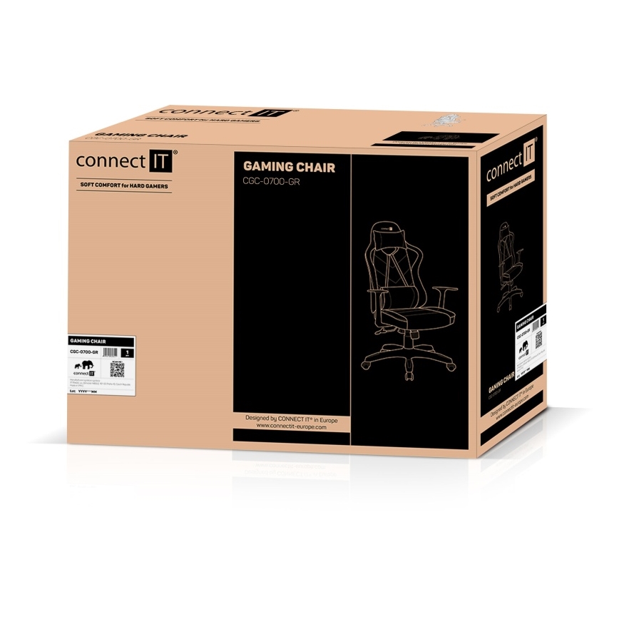 CONNECT IT CGC-0700-GR - Fotel gamingowy LeMans Pro czarno-zielony