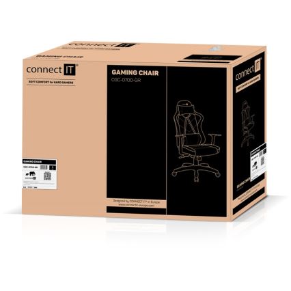 CONNECT IT CGC-0700-GR - Fotel gamingowy LeMans Pro czarny/zielony