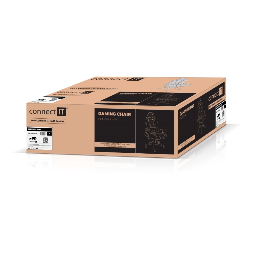 CONNECT IT CGC-1200-BK - Fotel gamingowy Monaco Pro czarny