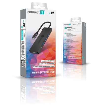 CONNECT IT CHU-8010-AN - USB-C hub 5w1